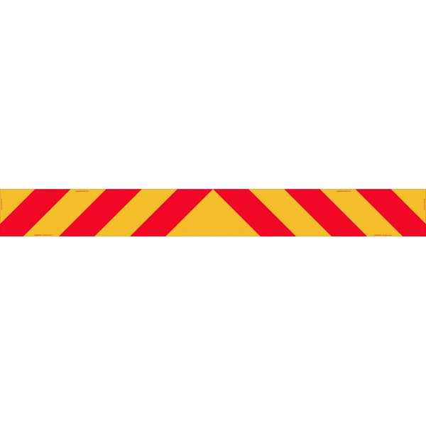 Vehicle Rear Marker Red Yellow Candy Plates 1800mm x 200mm Reflective ...