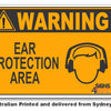 Warning Ear Protection Area Sign