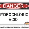 Danger Hydrocloric Acid Sign