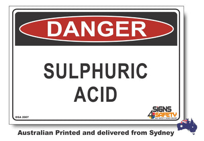 Danger Sulphuric Acid