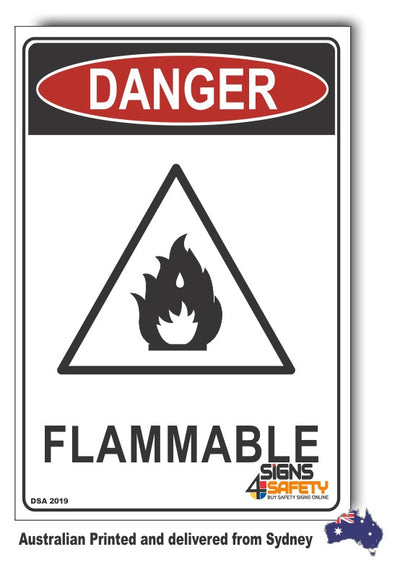 Danger Flammable Sign