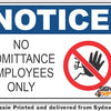 Notice - No Admittance Employees Only (Icon) Sign