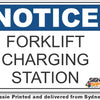 Notice - Forklift Charging Station Sign