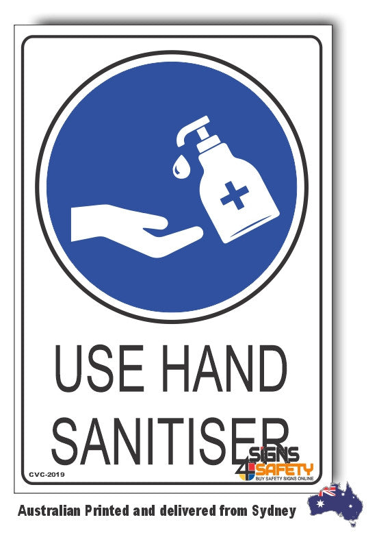 Use Gel For Disinfecting Hands Sign