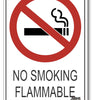 No Smoking, Flammable Sign