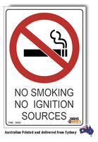 No Smoking, No Ignition Sources Sign