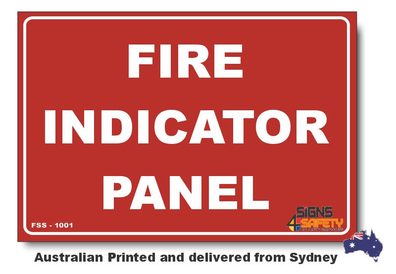 Fire Indicator Panel - Fire Safety Sign