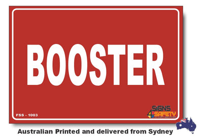 Booster Sign