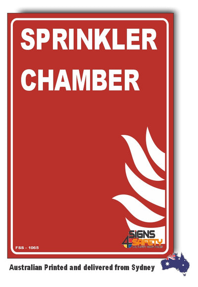Sprinkler Chamber Sign