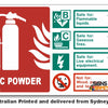BC Powder - Special Fire Extinguisher Sign