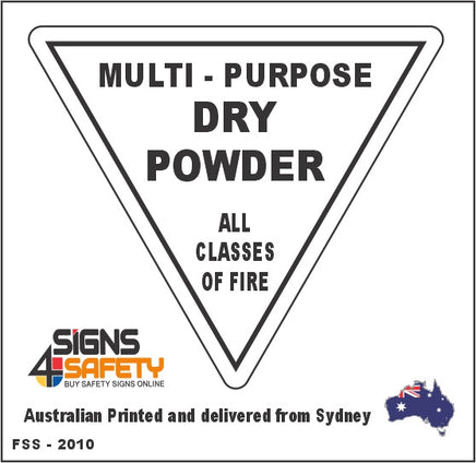 Multi Purpose Dry Powder - Fire Marker Sign