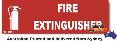 Fire Extinguisher Small Sign