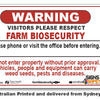 Warning - Please Respect, Please Phone - Farm Biosecurity Sign