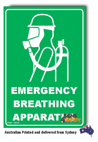 Emergency Breathing Apparatus Location Sign