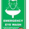 Emergency Eye Wash Location Sign