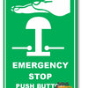 Emergency Stop Location Sign