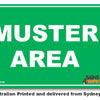 Muster Area Sign