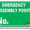 Emergency Assembly Point No. Sign