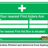 Your Nearest First Aiders Are - Nearest First Aid Box Sign