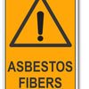 Asbestos Fibers Warning Sign