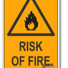 Risk Of Fire Warning Sign