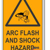 Arc Flash And Shock Hazard Warning Sign