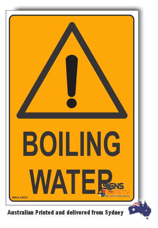 Boiling Water Warning Sign
