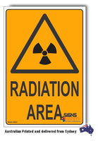 Radiation Area Warning Sign