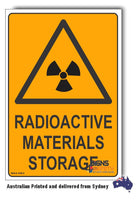 Radioactive Materials Storage Warning Sign