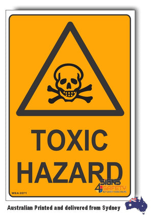Toxic Hazard Warning Sign