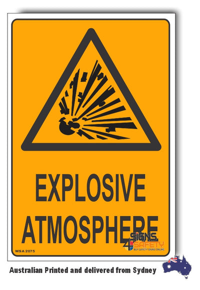 Explosive Atmosphere Warning Sign