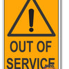 Out Of Service Warning Sign