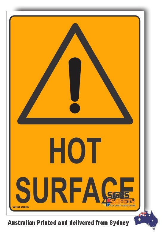 Hot Surface Warning Sign