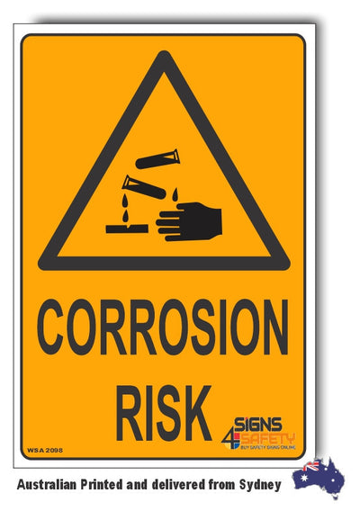 Corrosion Risk Warning Sign