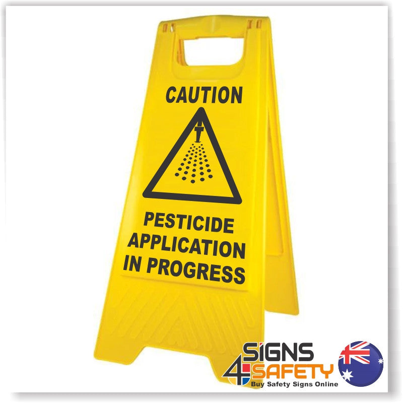 Caution, Pesticide Application In Progress A-Frame Stand 