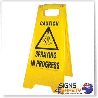 Caution, Spraying In Progress A-Frame Stand 