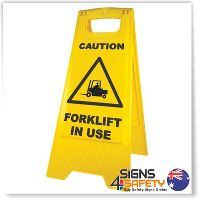 Caution, Forklift In Use A-Frame Stand 
