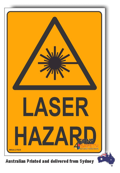 Laser Hazard Warning Sign