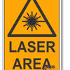Laser Area Warning Sign
