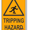 Tripping Hazard Warning Sign
